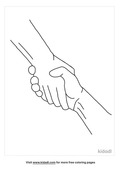 Coloring Pages Of Helping Hands