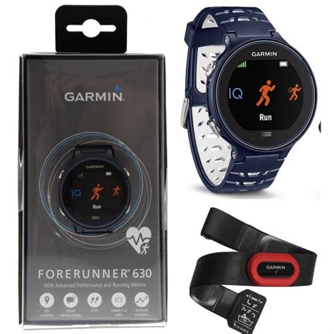 Garmin Forerunner 630 Dunkelblau NEU Mit HRM Run Brustgurt