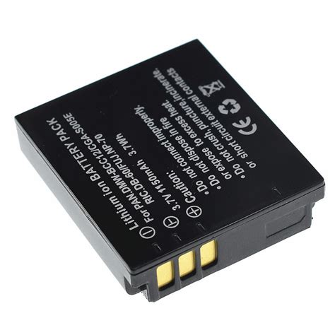 V Li Ion Battery For Panasonic Lumix Dmc Fx Model No Cga S E B