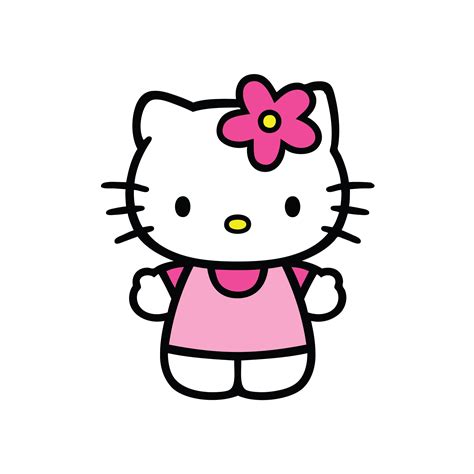 Hello Kitty 1 Digital Download Pink Sanrio clip art flower | Etsy