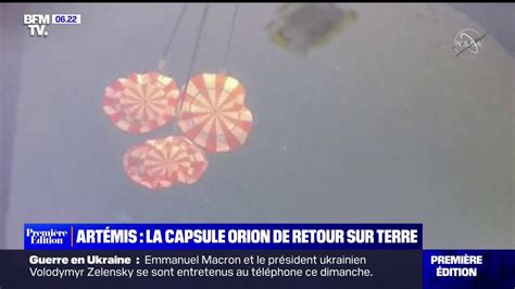 Mission Art Mis La Capsule Orion De Retour Sur Terre Apr S Jours