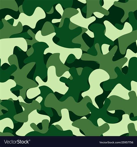 Camouflage Pattern Background Seamless Royalty Free Vector