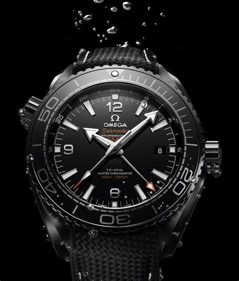 Omega Seamaster Planet Ocean GMT Deep Black Watches In Ceramic ...