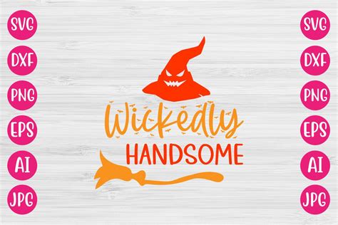 Wickedly Handsome SVG Graphic By DesignAdda Creative Fabrica