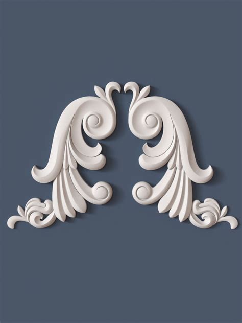 10 Decorative Scrolls Collection 3d Model Cgtrader