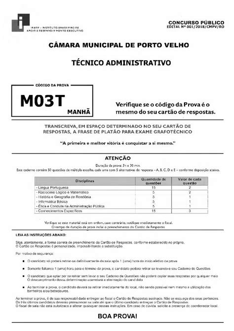 Pdf C Mara Municipal De Porto Velho T Cnico Serventes De