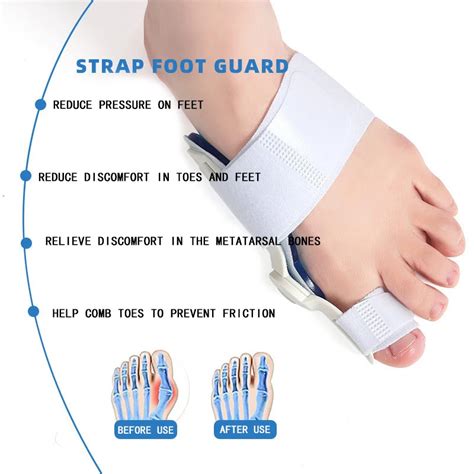 Day And Night Use Hallux Valgus Orthosis Big Gel Toe Orthosis With Pu