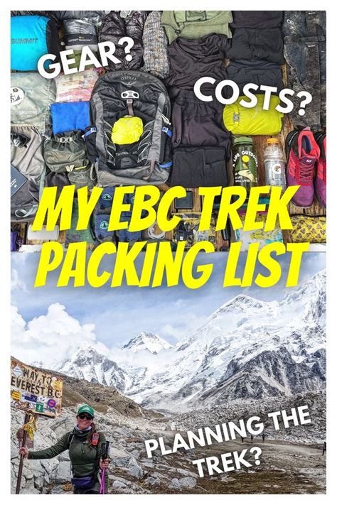 Everest Base Camp Packing List Faqs About The Ebc Trek Everest Base