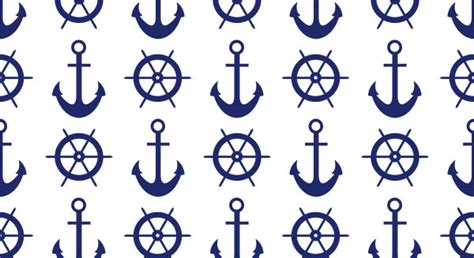 Nautical Backgrounds Free Patterns In Red Blue And White