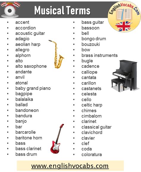 Musical Instruments Types And Detailed Musical Instrument List