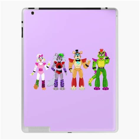 Funda Y Vinilo Para Ipad Fnaf Security Breach Glamrock Chica Roxanne