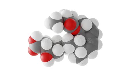 Molécula De Pravastatina Pravachol Estructura Molecular Aislado Modelo