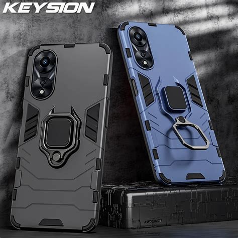 KEYSION Shockproof Armor Case For OPPO A78 5G A58 A58X 5G Silicone PC