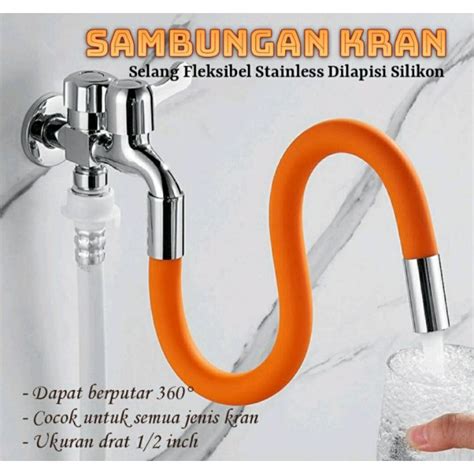 Jual Sambungan Kran SELANG Flexible Universal Sambungan Keran Air