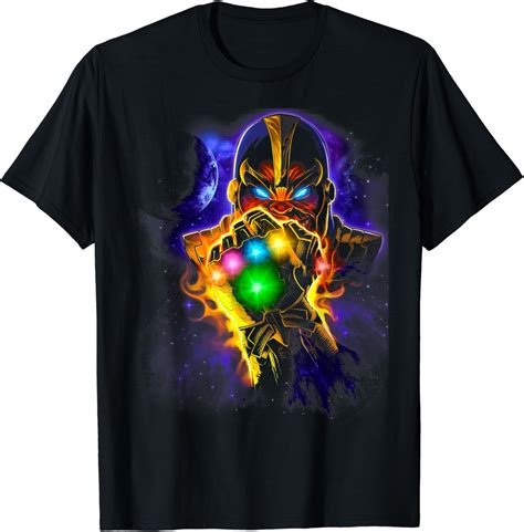Buy Marvel Thanos Powerful Glowing Infinity Gauntlet T Shirt Online At