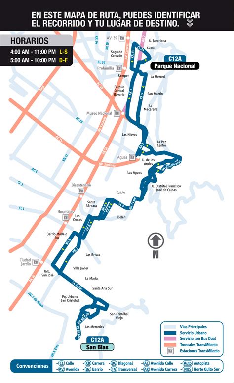 Ruta C A Sitp Rutas Transmilenio Y Rutas Sitp De Bogot