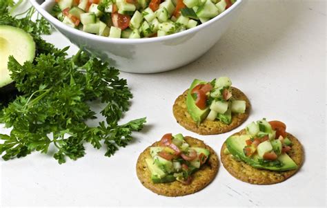 Crackers With Cucumber Relish The Domestic Dietitian