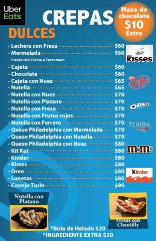 Menu Crepas Fernando Bustos Flip Pdf En L Nea Fliphtml