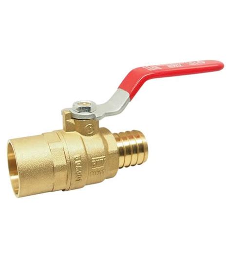 Ab Lf Pex F Transition Ball Valve Red White Valve Corp