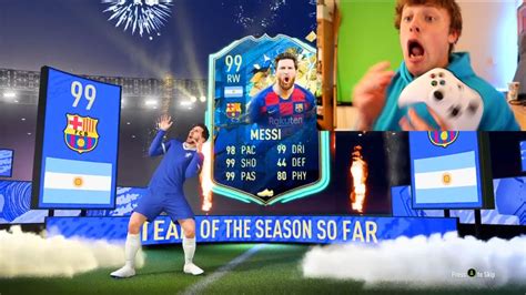 99 Messi La Liga Tots Pack Opening Fifa 20 Youtube