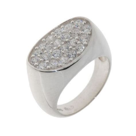 Bague Argent Oxyde De Zirconium Ref