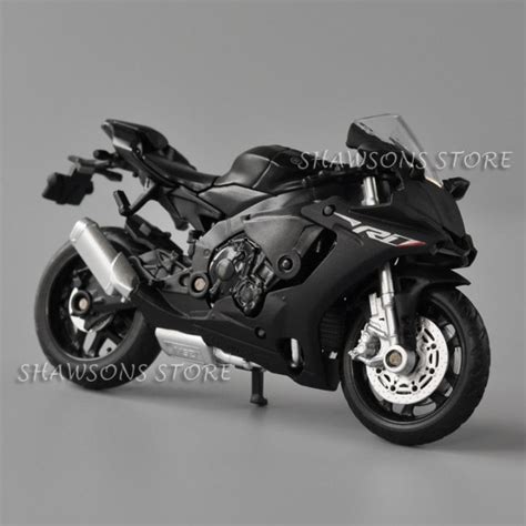 1:18 Scale Diecast Motorcycle Model Toy Yamaha YZF-R1 Sport Bike ...