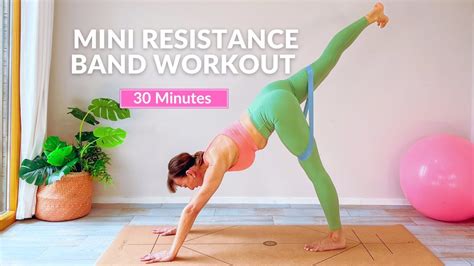 Pilates Mini Resistance Band Class 30 Minutes Full Body Workout