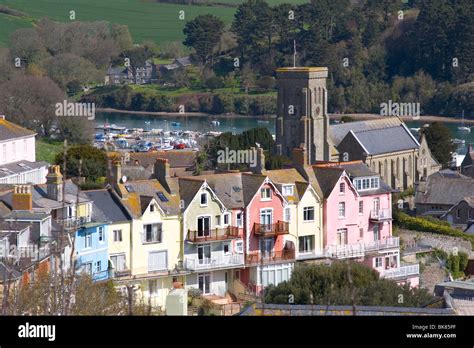 Salcombe Town and Church Stock Photo - Alamy