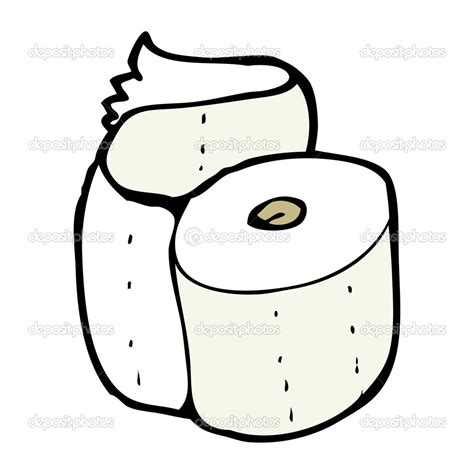 Rouleau De Papier Toilette De Dessin Anim Image Vectorielle