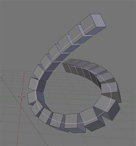 Array Curve Modifiers Without Deforming Mesh Modeling Blender