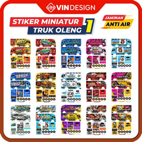 Stiker Miniatur Truk Oleng 1 Lazada Indonesia