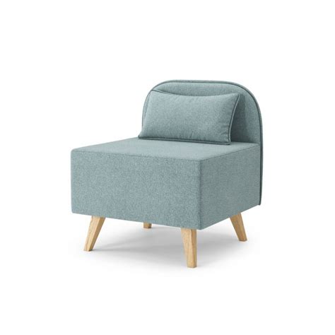 Fauteuil SARAH En Tissu Bleu Clair