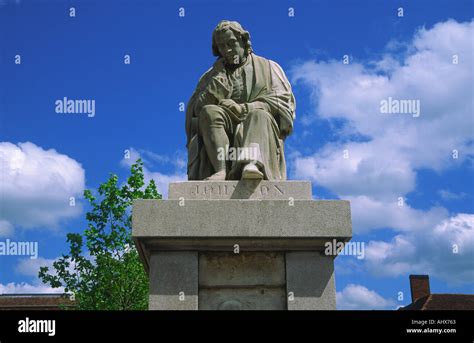 Statue Of Doctor Johnson Lichfield Staffordshire England Stock Photo