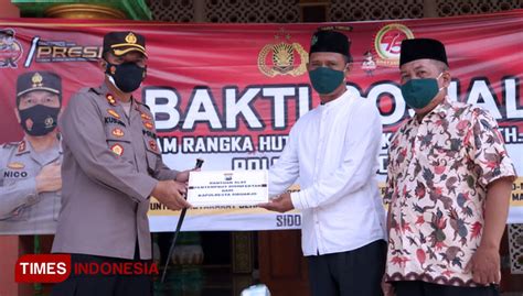 Hari Bhayangkara Ke Polresta Sidoarjo Edukasi Prokes Di Tempat