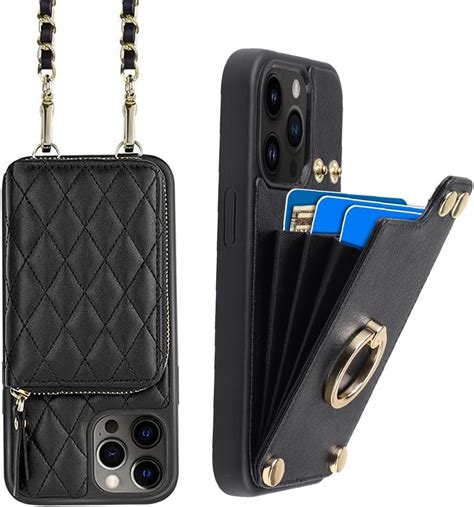 Lameeku Wallet Case For Iphone 13 Pro Max 360°rotation