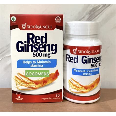 Jual SIDOMUNCUL RED GINSENG ISI 30 KAPSUL UNTUK STAMINA DAN DAYA TAHAN