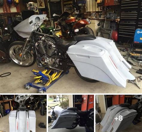 Honda Vtx 1300 1800 Bagger Kit Sale Baggers Bags Extended Stretched Saddlebags Harley