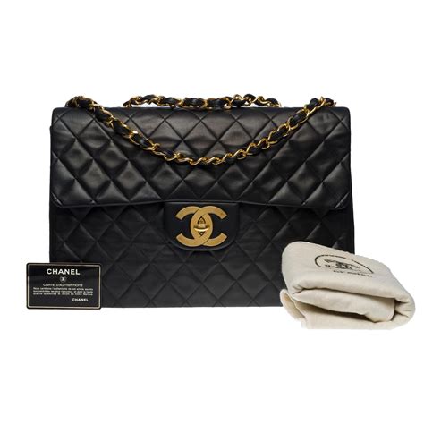 Majestueux Sac à main Chanel Timeless Classique Maxi Jumbo single flap