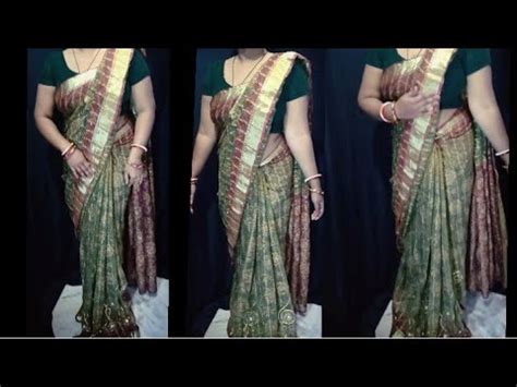 Very Easy Saree Draping Style Saree How To Wear Saree Wearing Low