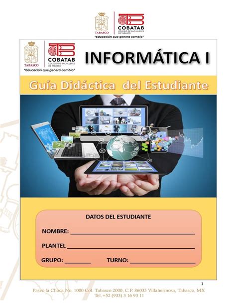 Primer Semestre Guía Didáctica del Estudiante Informática I