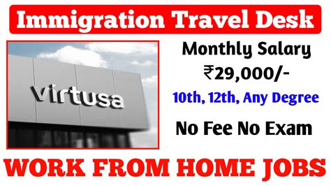 Best Immigration Travel Desk Wfh Job 2024 Jobs Kit Mohan