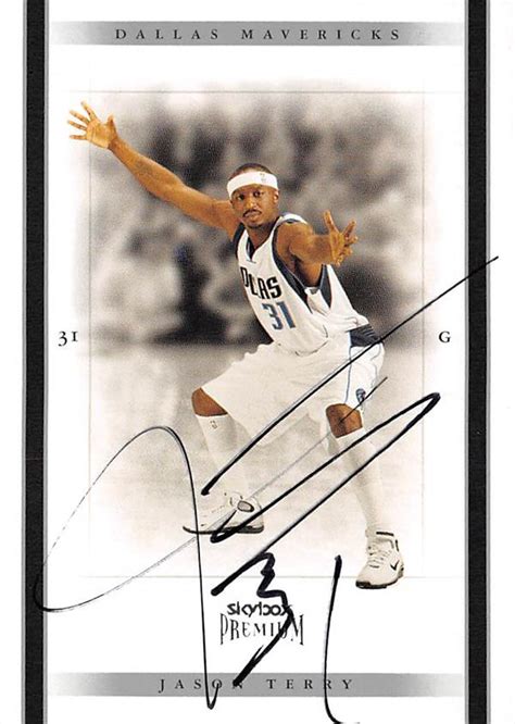 Jason Terry autographed Basketball Card (Dallas Mavericks) 2005 Skybox ...