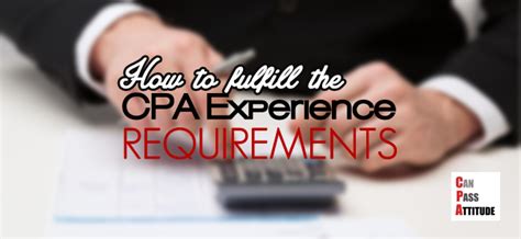 Us Cpa Experience Requirements How To Get Cpa Work Experience