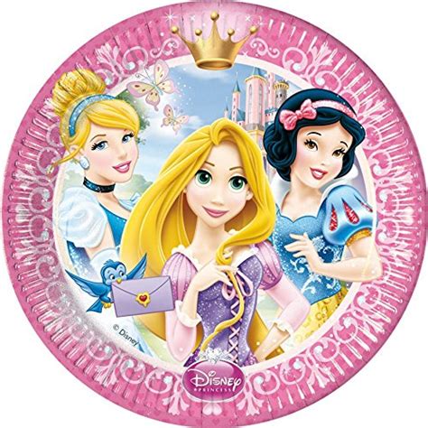 Cialda Rotonda Per Torta PRINCIPESSE DISNEY Decorazione Alimentare