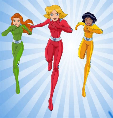 Totally Spies Clover Sam And Alex Running By Enchanted Broccoli