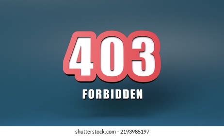 Error Forbidden D Render Stock Illustration