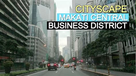 Makati Central Business District Cbd On A Typical Saturday Youtube