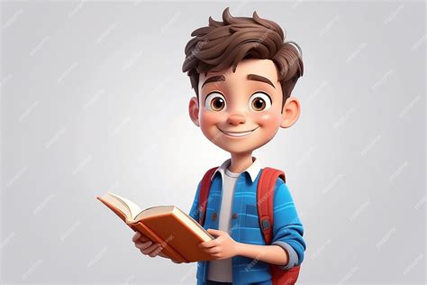 Premium Photo Cute And Clever Smiling Young School Student Boy