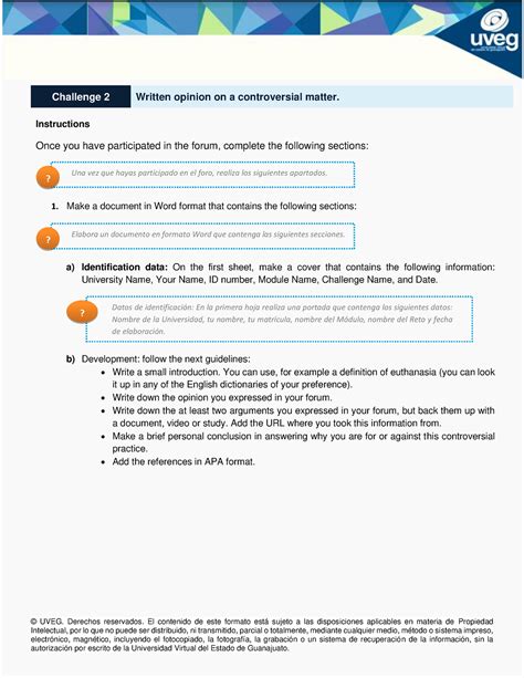 IE4 U2 R2 Instrucciones PDF Producción UVEG Derechos reservados