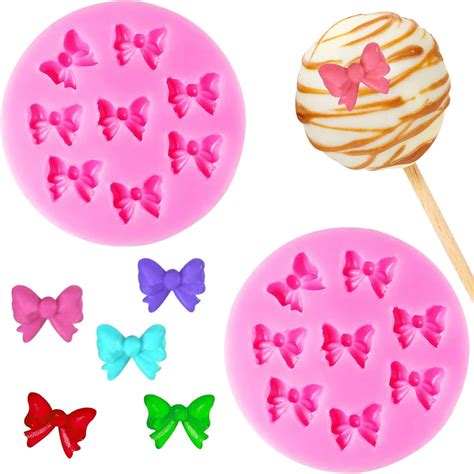 Amazon Bow Fondant Molds AIMEIKI 2 Pack Mini Bows Silicone